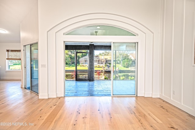 interior space featuring hardwood / wood-style floors