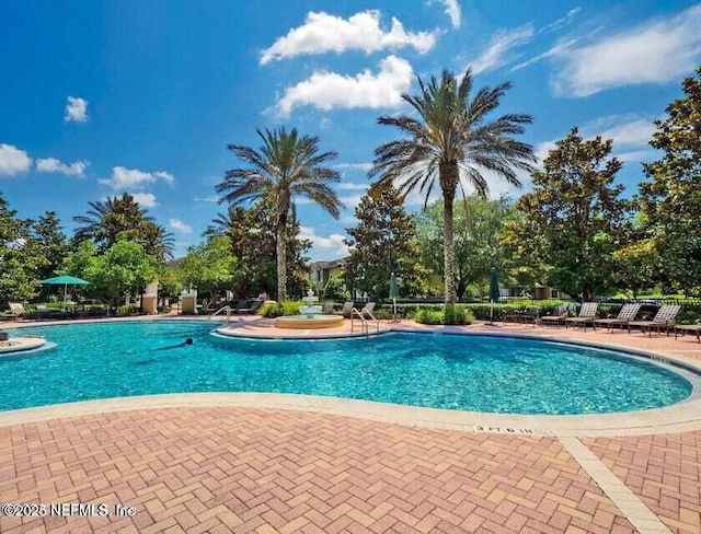 view of pool