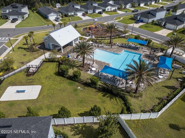 birds eye view of property