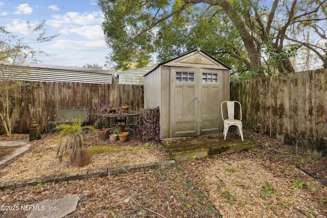 view of outbuilding