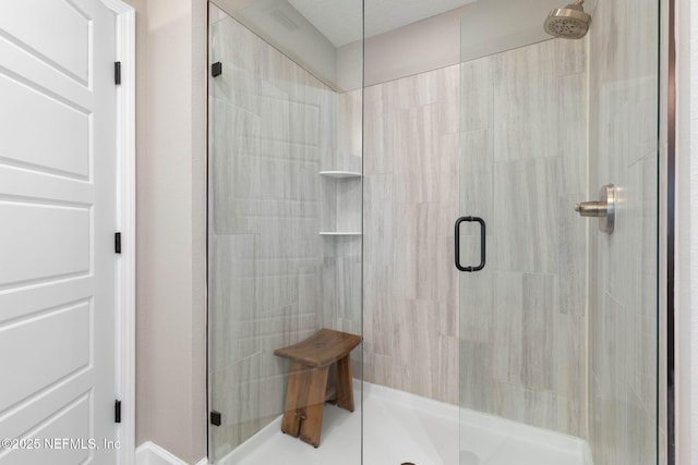 bathroom featuring walk in shower