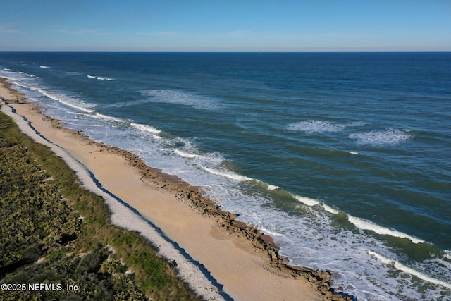 water view featuring a view of the beach