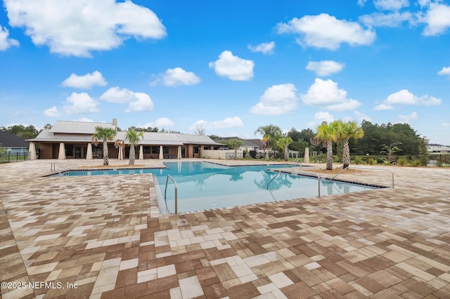 view of pool with a patio area