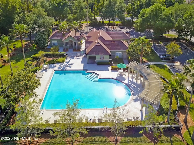 view of pool with a patio