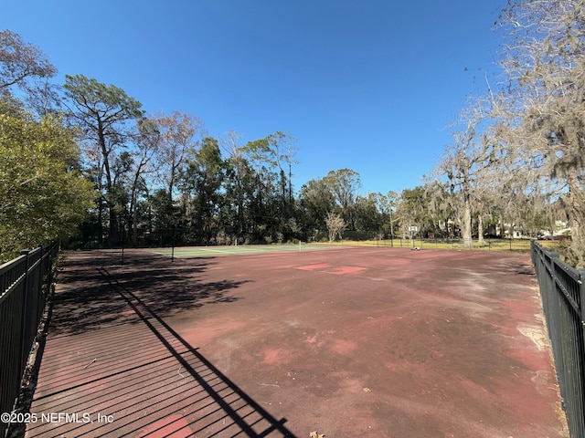 view of tennis court