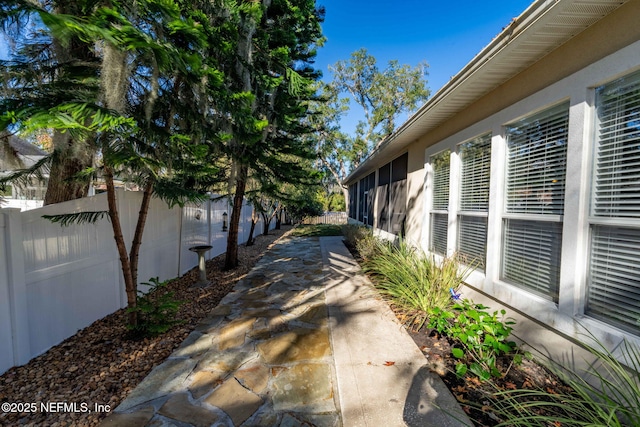 view of home's exterior featuring a patio area