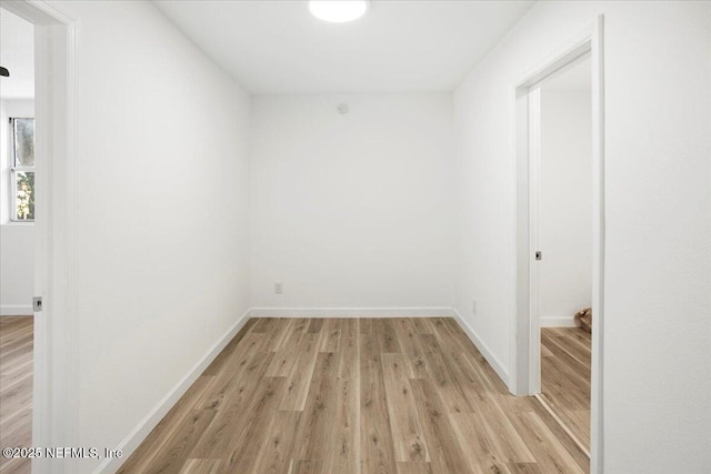 interior space featuring light wood-type flooring