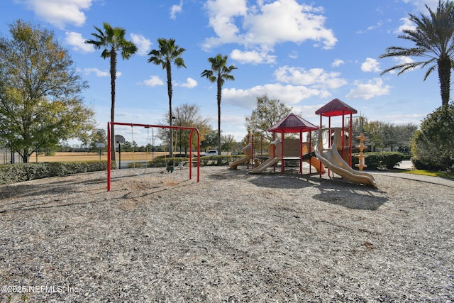 view of jungle gym