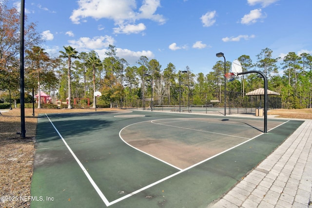 view of sport court