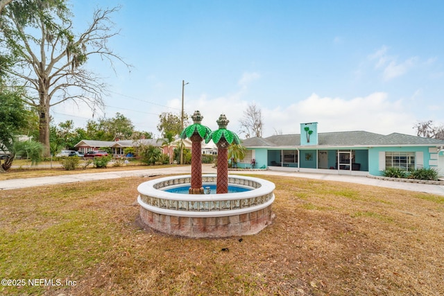 surrounding community featuring a lawn