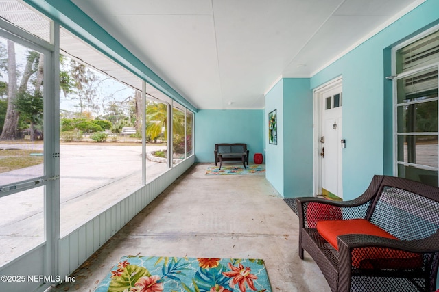 view of sunroom / solarium