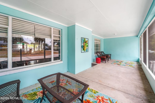 view of sunroom / solarium