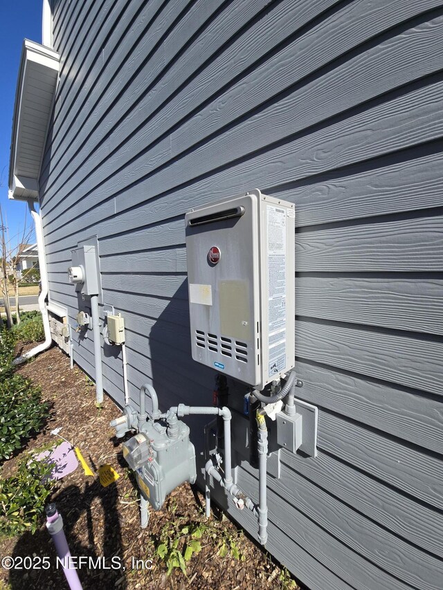 details featuring water heater