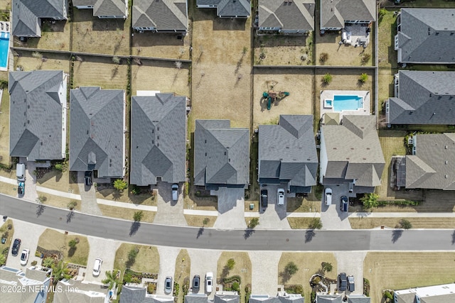 drone / aerial view featuring a residential view