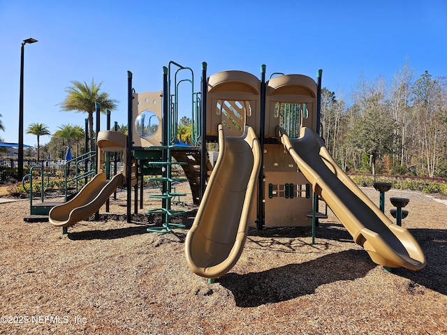 view of jungle gym