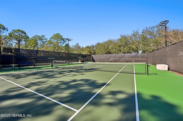 view of sport court