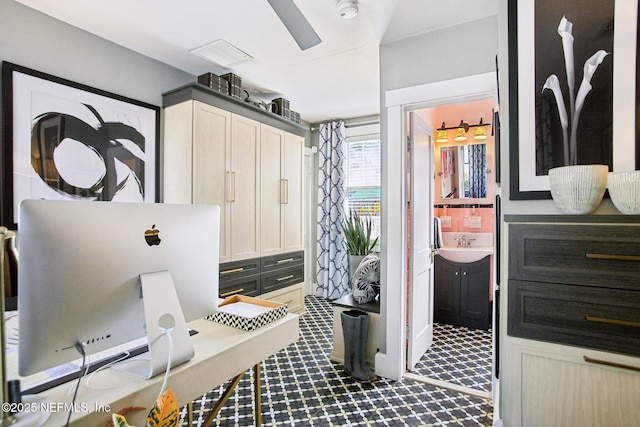 laundry room with sink