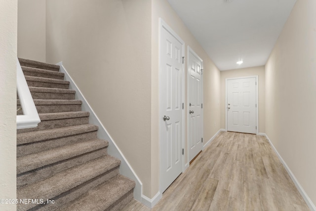 interior space with wood-type flooring