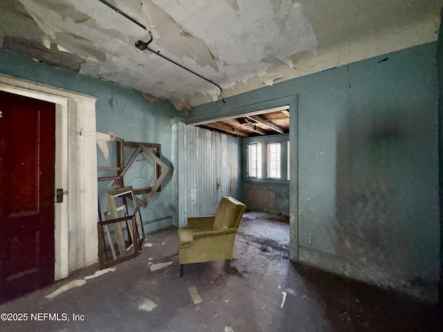 miscellaneous room featuring concrete floors