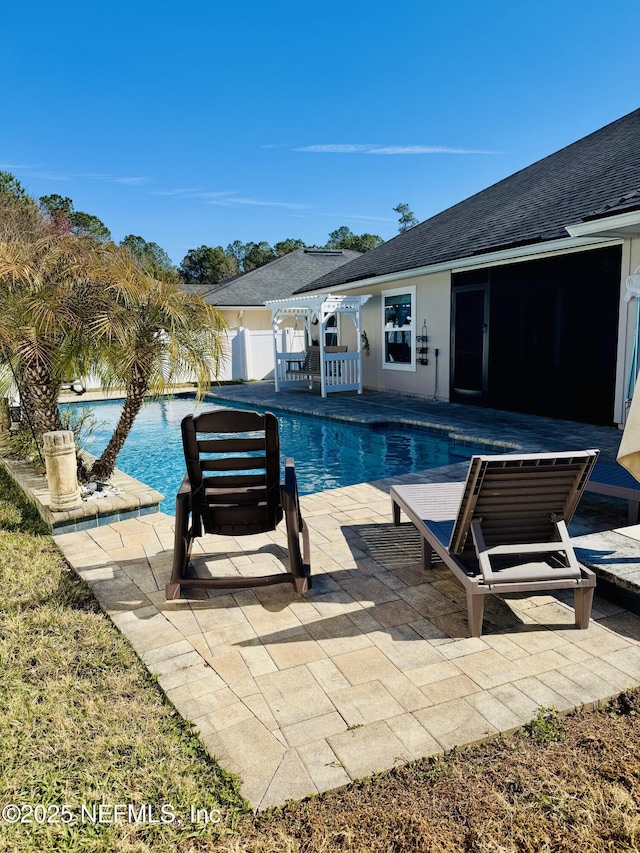 view of pool with a patio area