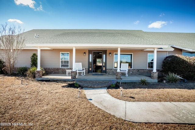 exterior space featuring a porch