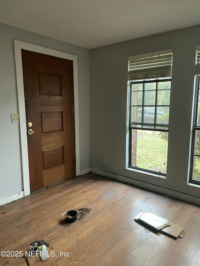 interior space featuring hardwood / wood-style flooring