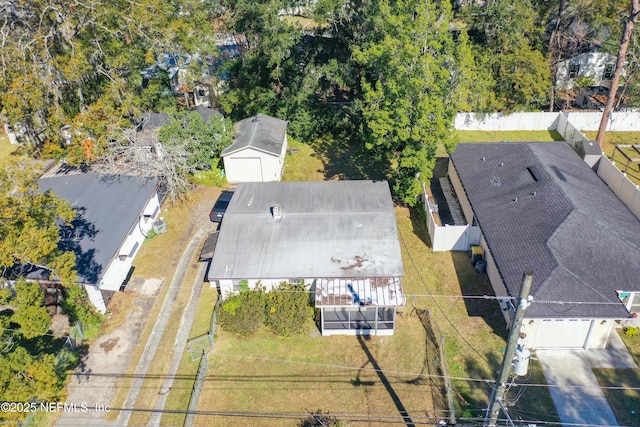 birds eye view of property