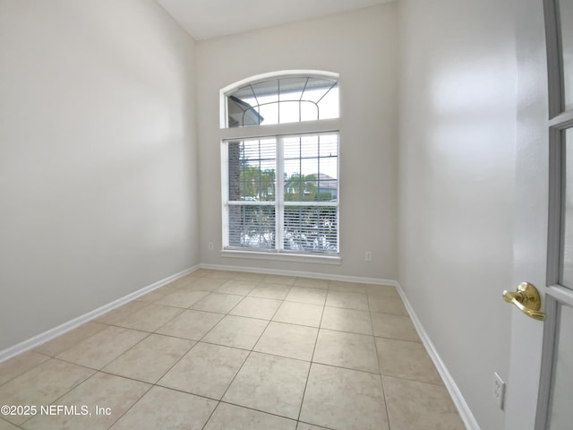 view of tiled empty room