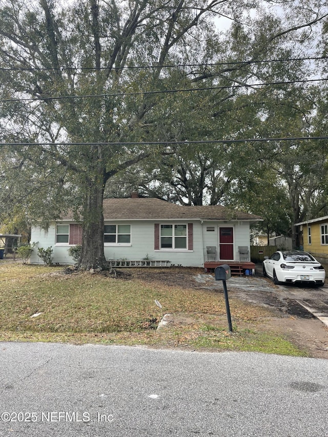 view of ranch-style home