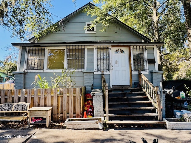 view of bungalow