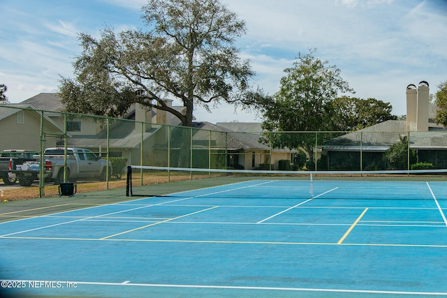 view of tennis court