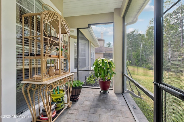 sunroom with a wealth of natural light