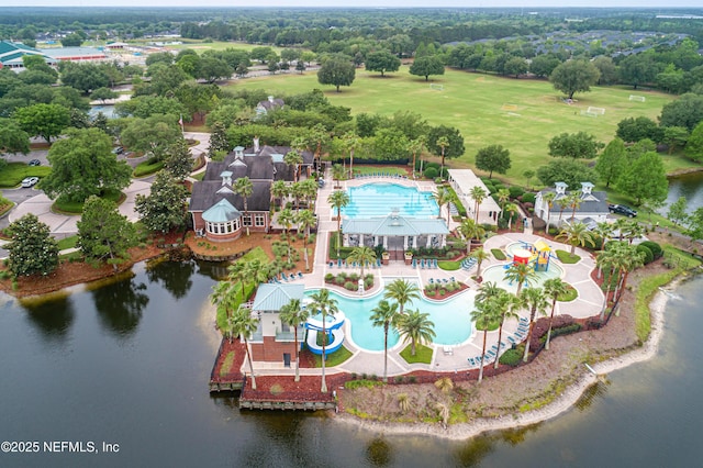 909 Thoroughbred Dr, Orange Park, FL 32065 - aerial view featuring a water view
