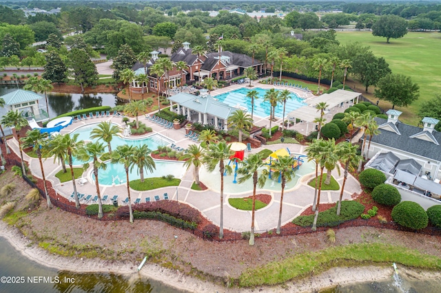 909 Thoroughbred Dr, Orange Park, FL 32065 - drone / aerial view featuring a water view