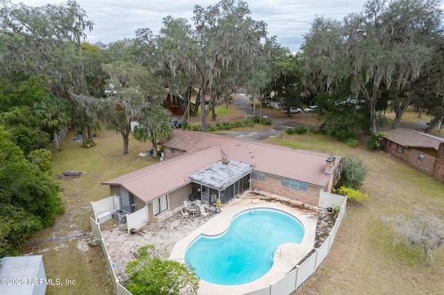 view of pool with a patio area