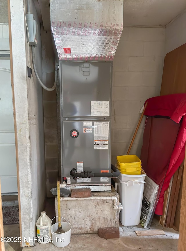 view of utility room