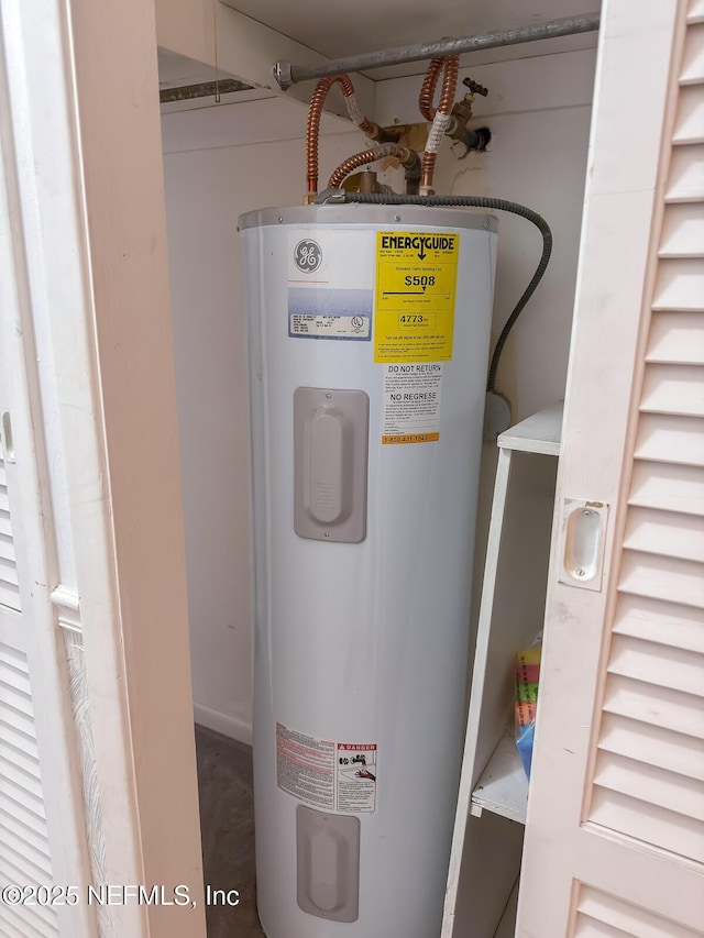 utilities featuring electric water heater