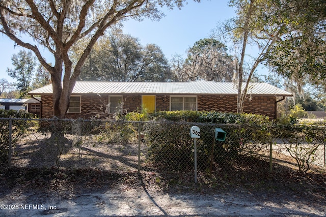 view of ranch-style house