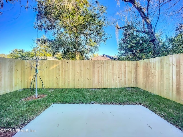 view of yard featuring a patio