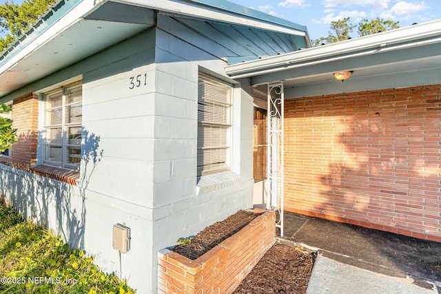 view of entrance to property