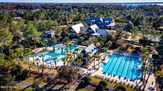 birds eye view of property