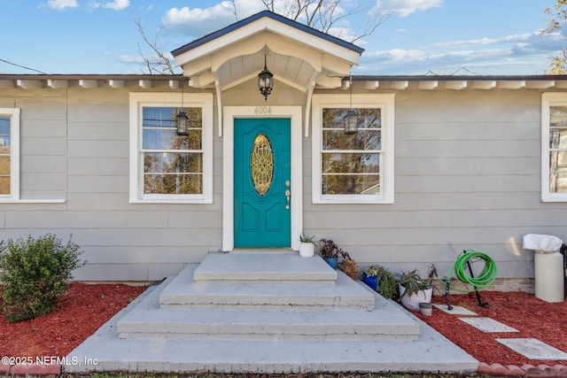 view of property entrance