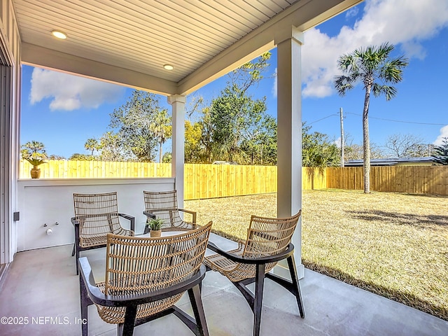 view of patio