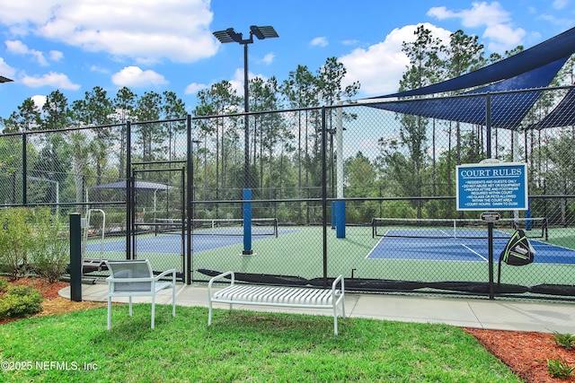 view of sport court