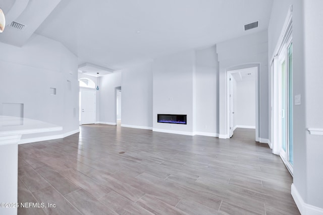 view of unfurnished living room