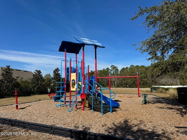 view of jungle gym