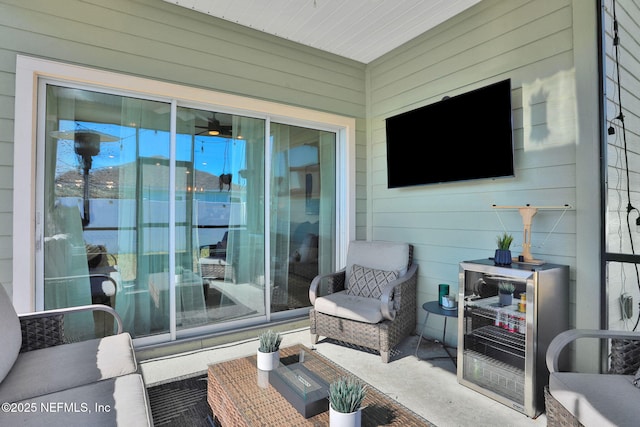 view of patio / terrace with an outdoor living space