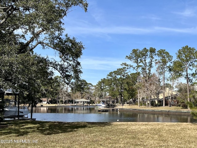 view of water feature