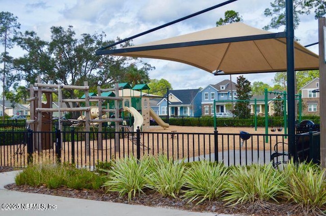 view of jungle gym