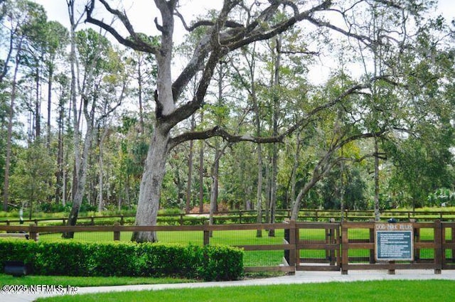 surrounding community featuring a lawn